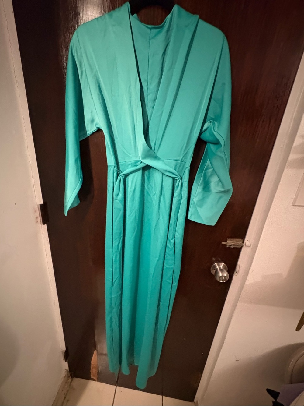 Bundle 2 for $30. NWT ASOS Teal Maxi Wrap Dress. Size 6.